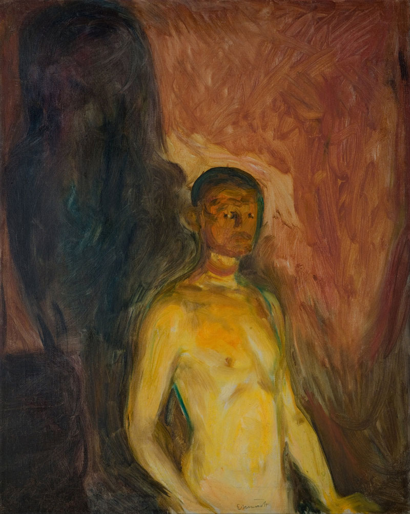 Edvard Munch "Autoritratto all'inferno"